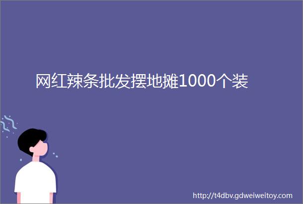 网红辣条批发摆地摊1000个装